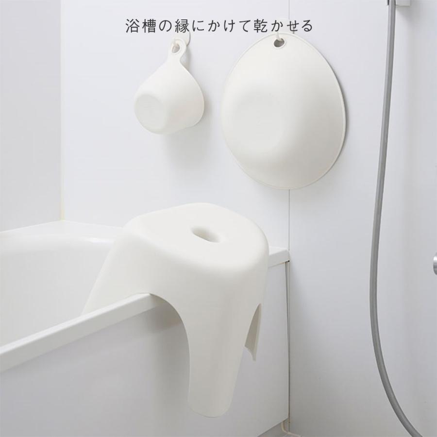 バス用品 バスチェア 椅子 風呂椅子 風呂 イス お風呂 風呂用いす 高め ｜ Trevi-T バススツール ライトグレー KEYUCA(ケユカ) | KEYUCA | 05