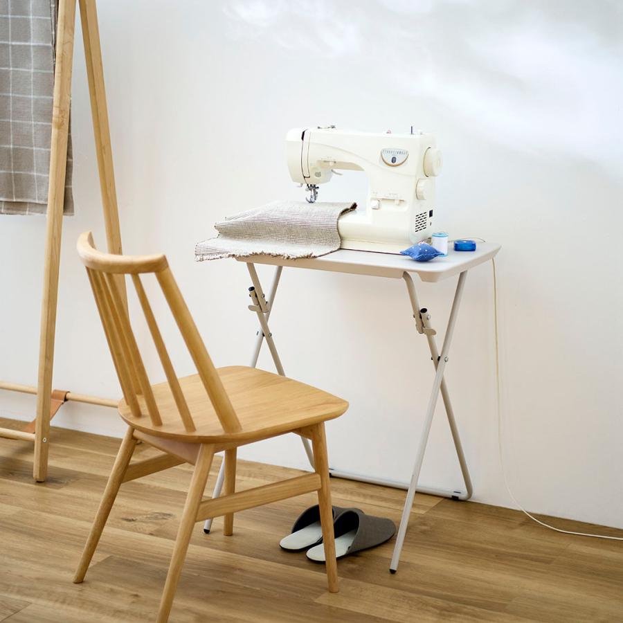 ケユカ 机 ライト付き KEYUCA（ケユカ） 折りたたみテーブル デスク 幅