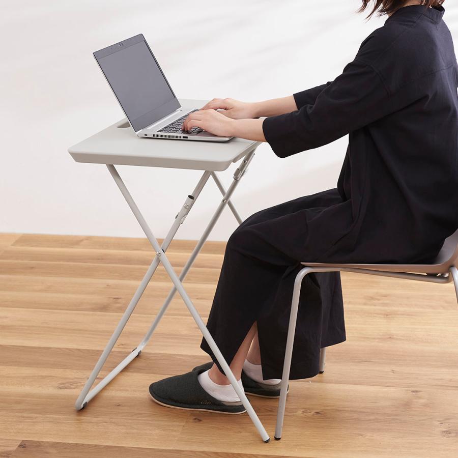 KEYUCA（ケユカ） 折りたたみテーブル デスク 幅63cm 奥行53cm 机