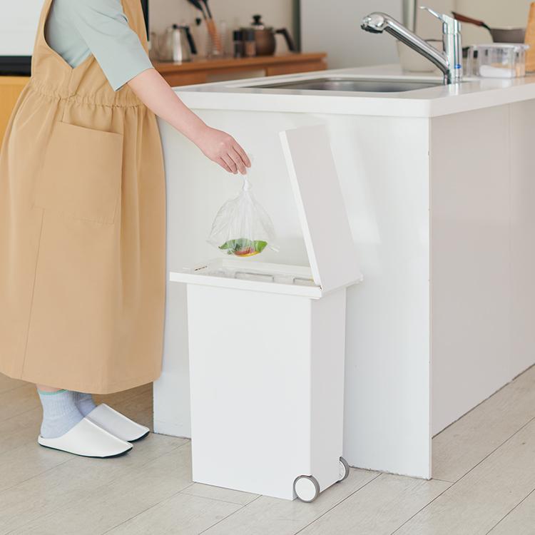 KEYUCA（ケユカ） ゴミ箱 27L キャスター 臭わない 密閉 防臭 抗菌