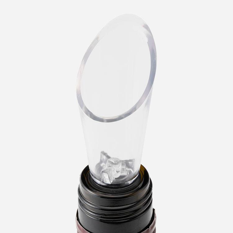 ワイン用品 キッチングッズ エアロポアラー デキャンティング 液だれ防止 注ぎ口[クリアポワラー ブラック KEYUCA ケユカ] | KEYUCA | 01