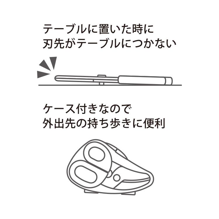 フードカッター 離乳食はさみ はさみ ハサミ 離乳食 携帯用 ベビー用品[離乳食フードカッター ケース付 KEYUCA ケユカ]｜keyuca｜08