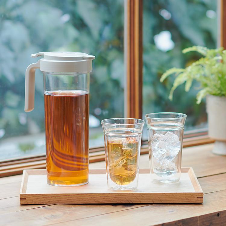 日本製 国産 キッチン用品 水筒 冷水筒 冷水ポット ピッチャー 無地 冷蔵庫 冷蔵庫収納[ワンタッチハンディジャグ 1.2L KEYUCA ケユカ] | KEYUCA | 03