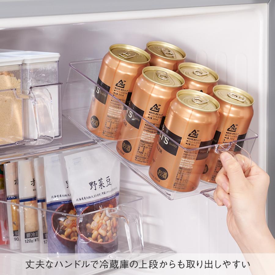 ストックボックス 収納ケース 収納トレー 冷蔵庫 冷蔵庫 冷蔵庫収納 | ハンドル付きクリアストッカー 145×290 KEYUCA(ケユカ) | KEYUCA | 02
