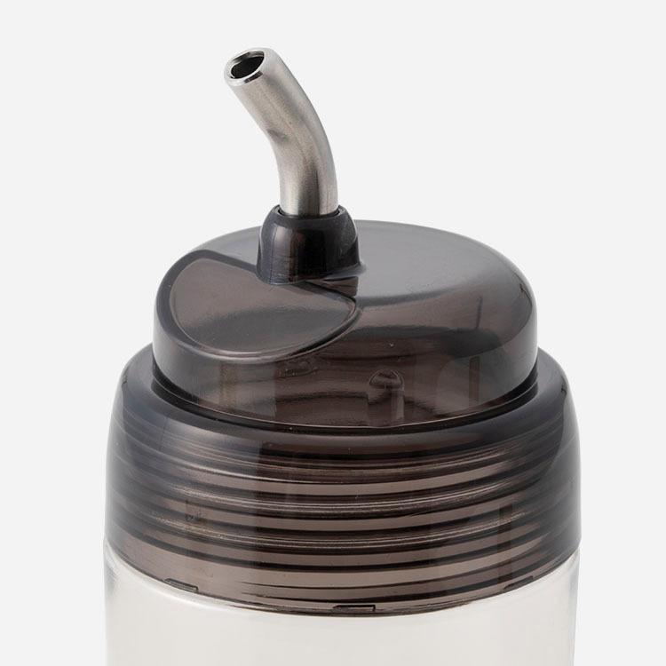 ヘルシーオイルボトル 280ml 液だれしにくい 調味料入れ ワンタッチ注ぎ口 キッチン便利 ｜ KEYUCA ヘルシーオイルボトル 280ml グレー ケユカ | KEYUCA | 02