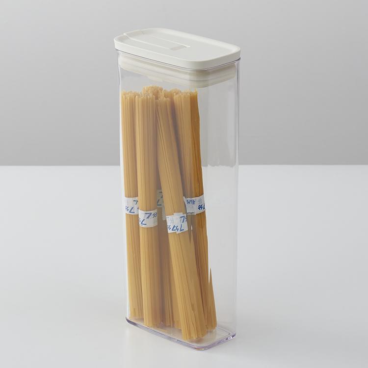 保存容器 乾物ストッカー 調味料入れ 乾物入れ ストック 密閉容器 食品 冷蔵庫収納｜ KEYUCA 楽に密閉キャニスター 8×14cm L ケユカ | KEYUCA | 02