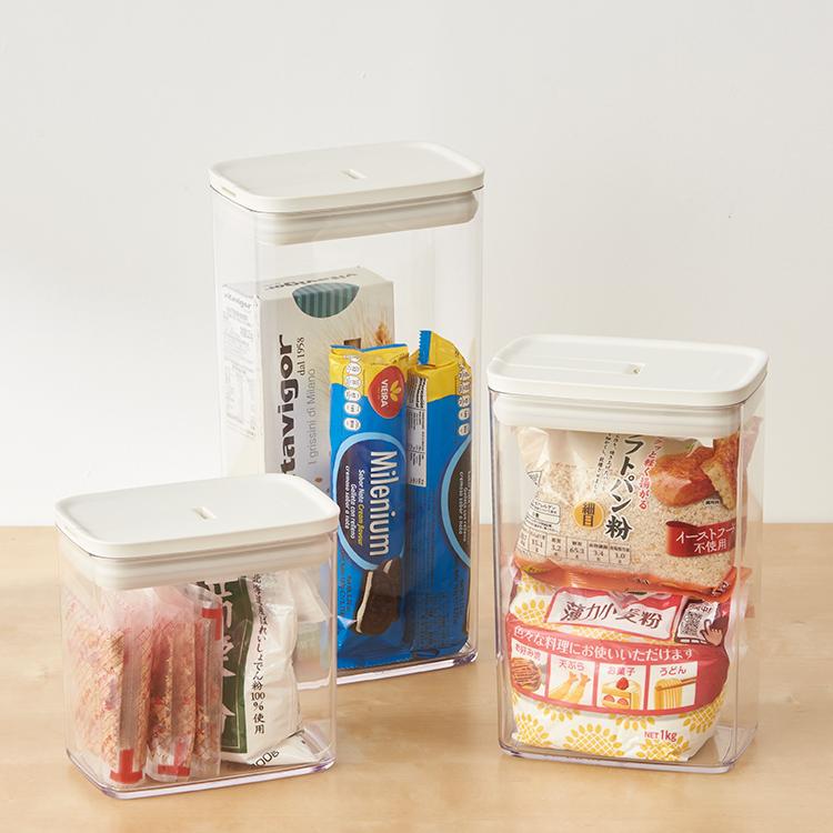 保存容器 調味料入れ 乾物入れ キッチン用品 フードコンテナ 冷蔵庫収納｜ 楽に密閉キャニスター 10.5×16cm L  KEYUCA(ケユカ) | KEYUCA | 07