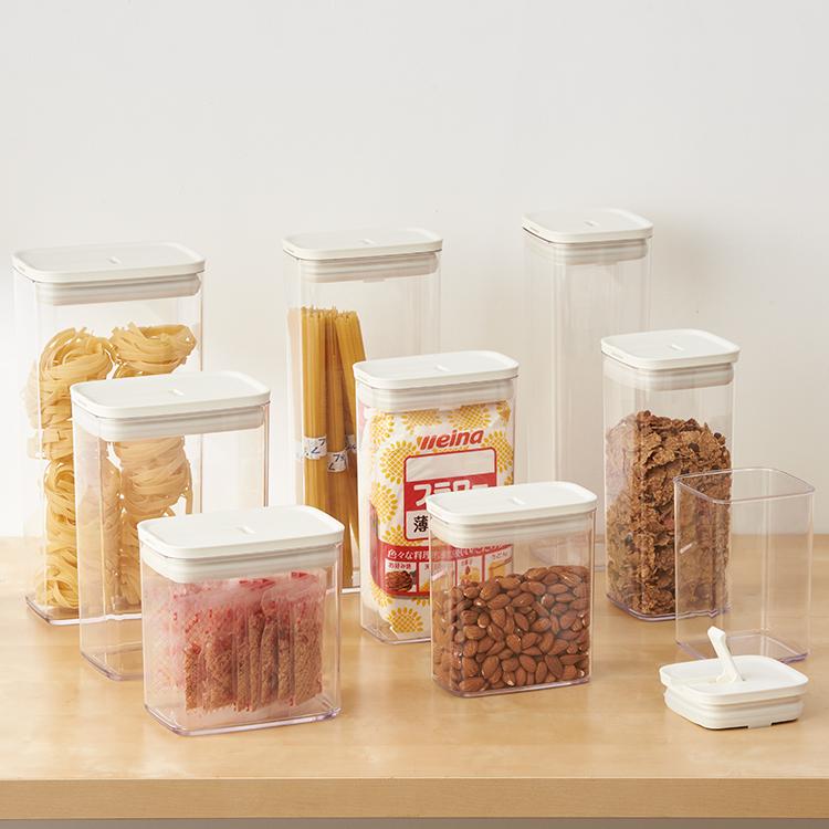 保存容器 調味料入れ 乾物入れ キッチン用品 フードコンテナ 冷蔵庫収納｜ 楽に密閉キャニスター 10.5×16cm L  KEYUCA(ケユカ) | KEYUCA | 08