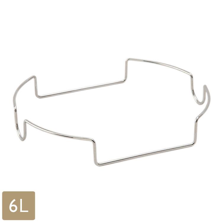 ダストボックス用袋留め 6L 手編フタ付用 ステンレス ごみ袋固定 シンプルで清潔感 ｜ KEYUCA pist ダストボックス用 袋留め ケユカ | KEYUCA