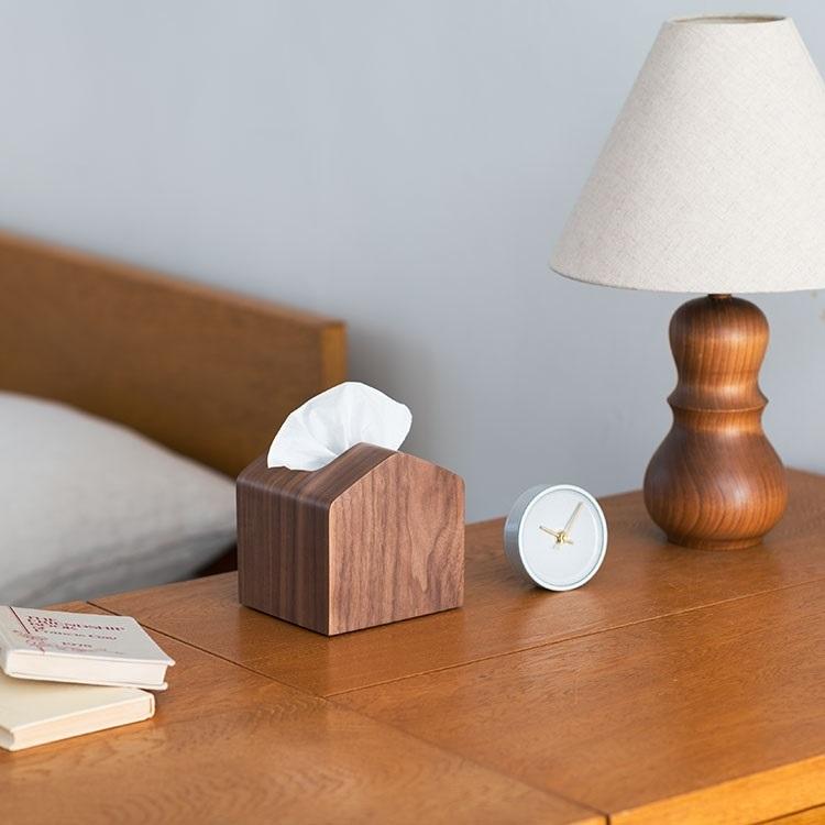 KEYUCA ティッシュケース 木製 コンパクト おしゃれ ティッシュカバー