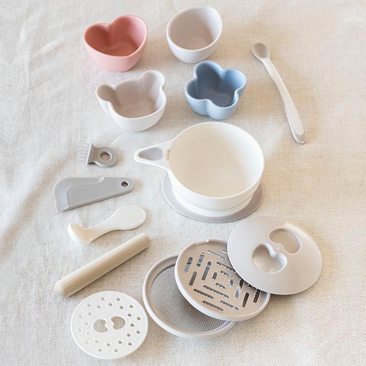 離乳食 調理セット 日本製 ギフト 出産祝い ベビー用品 すり鉢 こし器 おろし器 スプーン ｜ KEYUCA 離乳食調理器 9点セット ケユカ | KEYUCA | 08