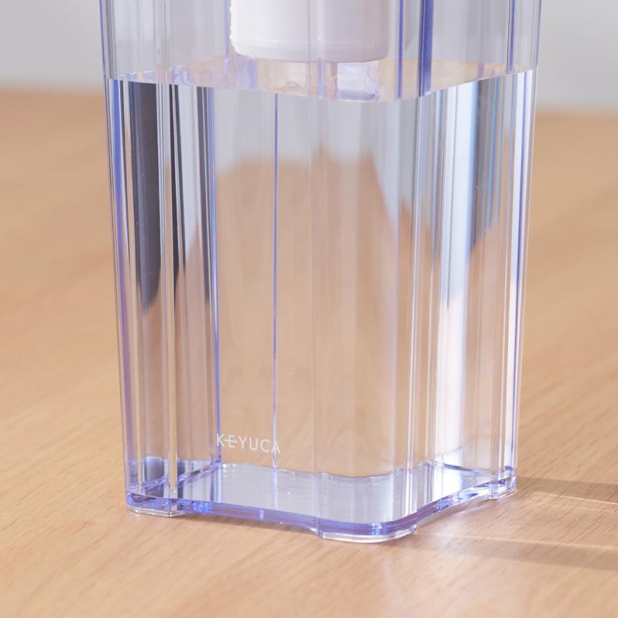 日本製 国産 浄水器 コンパクト スリム 軽量 カートリッジ付き｜ 片手で注げる浄水ポット0.9L  KEYUCA(ケユカ) (グッドプライス) | KEYUCA | 14
