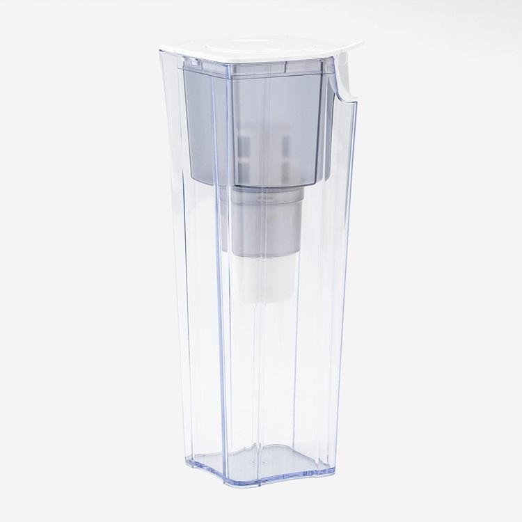 日本製 国産 浄水器 コンパクト スリム 軽量 カートリッジ付き｜ 片手で注げる浄水ポット0.9L  KEYUCA(ケユカ) (グッドプライス) | KEYUCA | 02