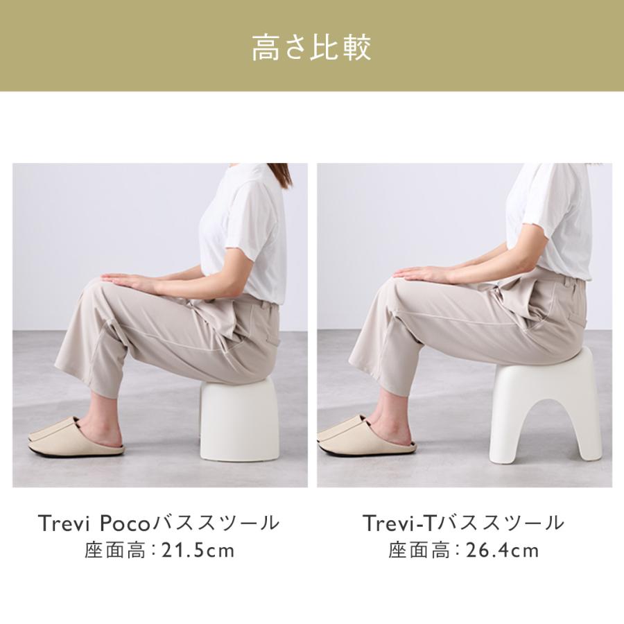 バスチェアー バスチェア 風呂椅子 お風呂 椅子 ｜ Trevi Poco バススツール ホワイト KEYUCA(ケユカ) | KEYUCA | 12