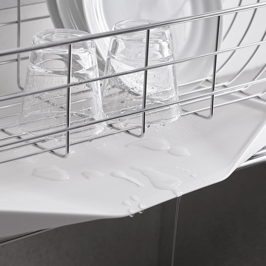 水切りかご 水切りカゴ トレイ 受け皿 水切り 水切 ドレーナー 食器 カゴ 水切りラック[ドレイン トレー オプション KEYUCA ケユカ] | KEYUCA | 03