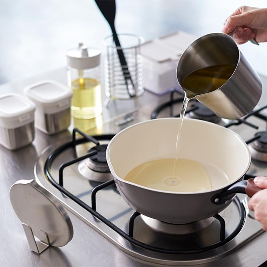 KEYUCA（ケユカ） 油こし器 ステンレス 1L おしゃれ 油 保存容器 ろ過