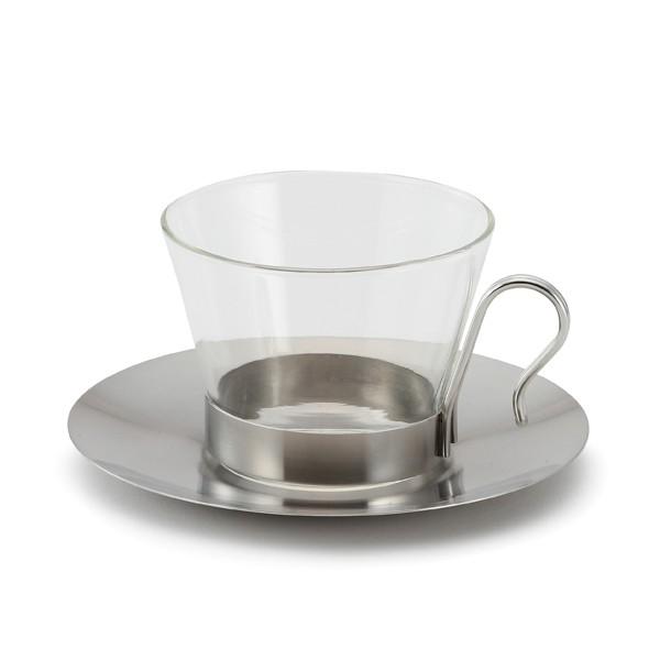 Pina ステンレスソーサー カップソーサー シンプルデザイン 傷がつきにくい 光沢仕上げ ｜ KEYUCA Pina ステンレスソーサー ケユカ | KEYUCA