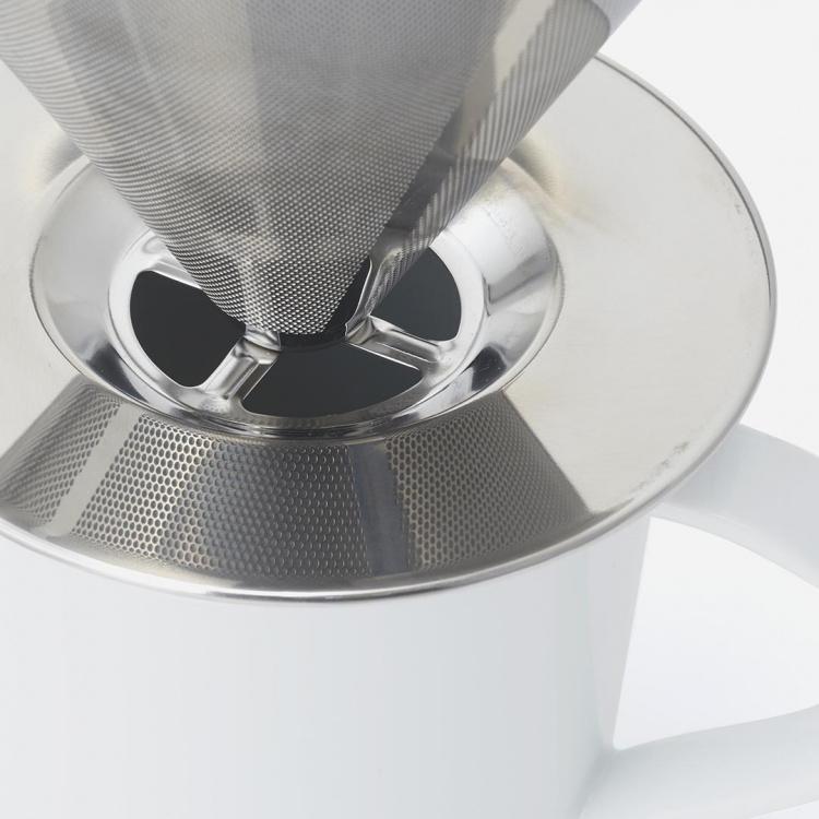 ドリッパー コーヒードリッパー ペーパーレス コーヒー 珈琲 ステンレス[holbe III ステンレスドリッパー L KEYUCA ケユカ] | KEYUCA | 06