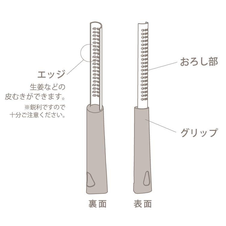 スティック薬味おろし ステンレス コンパクト おろし金 生姜 にんにく 携帯しやすい ｜ KEYUCA スティック薬味おろし ケユカ | KEYUCA | 03
