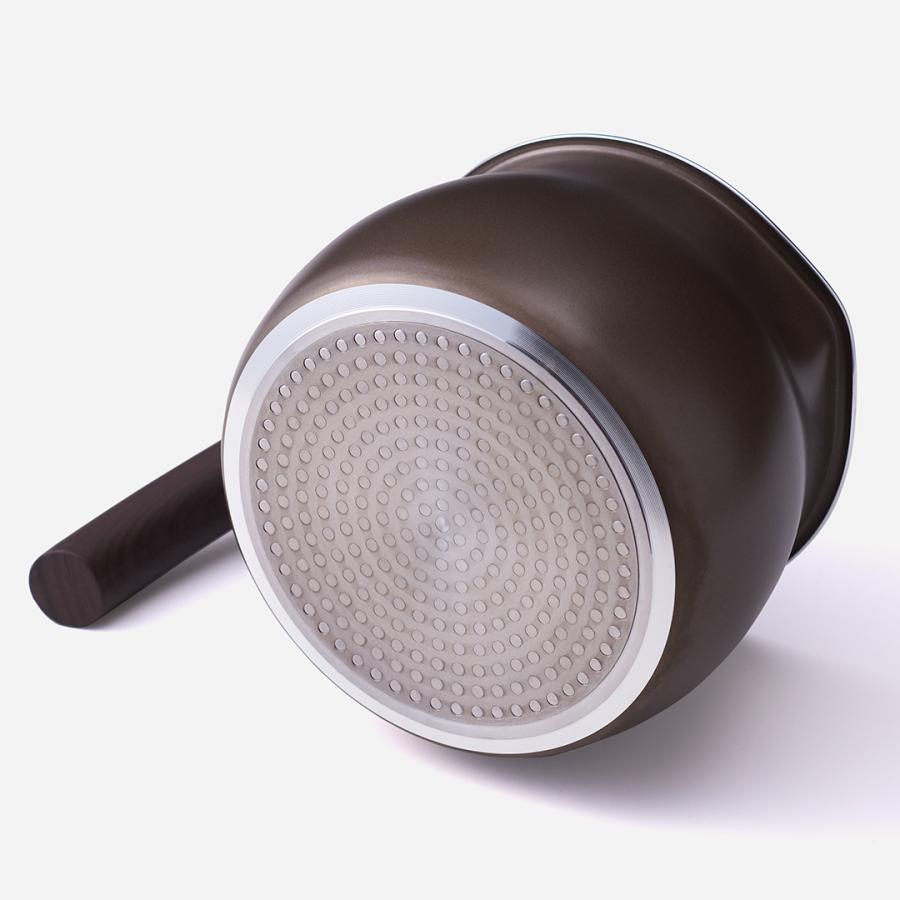 KEYUCA マルチパン 片手鍋 鍋 なべ 注ぎ口付き鍋 揚げ鍋 蓋付き ガス