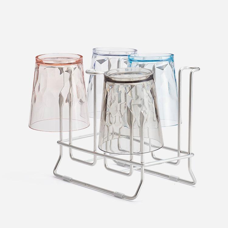 水切りコップスタンド 17×13cm ステンレス 衛生的 コップ立て 食器乾燥 省スペース ｜ KEYUCA 水切りコップスタンド 17×13cm ケユカ | KEYUCA