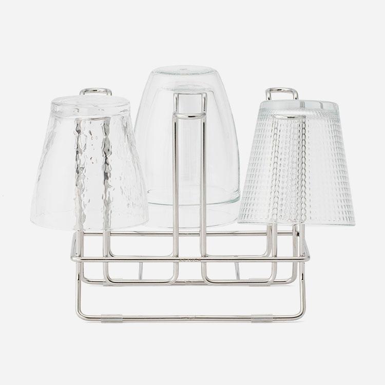 水切りコップスタンド 17×13cm ステンレス 衛生的 コップ立て 食器乾燥 省スペース ｜ KEYUCA 水切りコップスタンド 17×13cm ケユカ | KEYUCA | 03