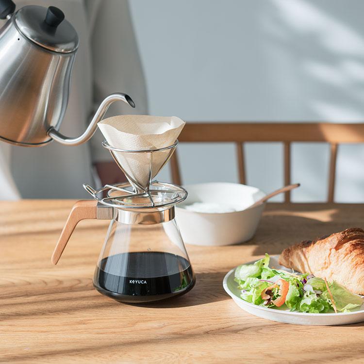 コーヒードリッパー 食洗器対応 1〜2杯用 珈琲 ドリッパー 一人用 コーヒー[croiseステンレスドリッパー Sサイズ KEYUCA ケユカ] | KEYUCA | 04