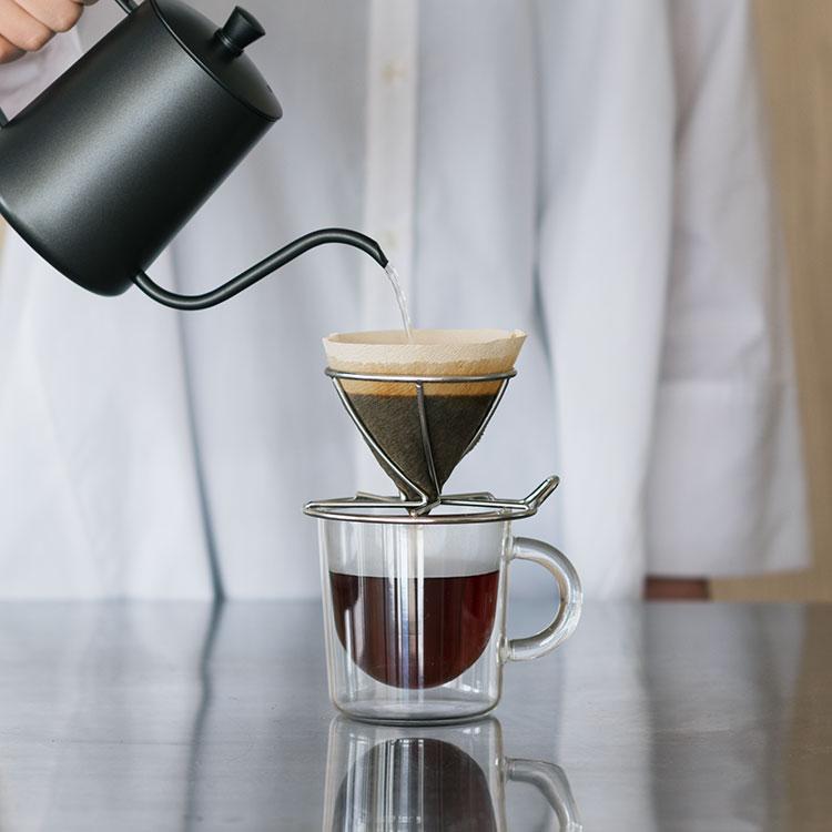 コーヒードリッパー 食洗器対応 1〜2杯用 珈琲 ドリッパー 一人用 コーヒー[croiseステンレスドリッパー Sサイズ KEYUCA ケユカ] | KEYUCA | 05