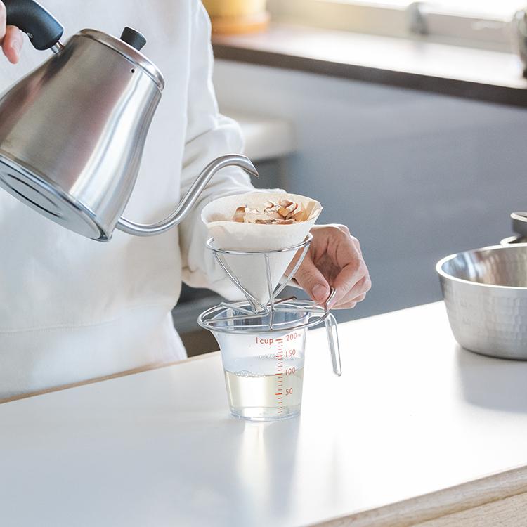コーヒードリッパー 食洗器対応 1〜2杯用 珈琲 ドリッパー 一人用 コーヒー[croiseステンレスドリッパー Sサイズ KEYUCA ケユカ] | KEYUCA | 07