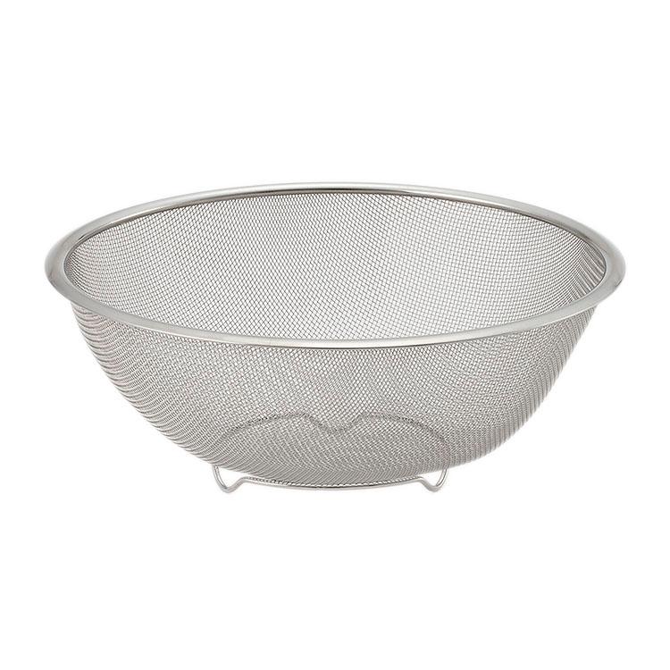 ざる ザル キッチン用品 調理器具 シンプル｜ ステンレスメッシュストレーナー 20cm  KEYUCA(ケユカ) (グッドプライス) | KEYUCA