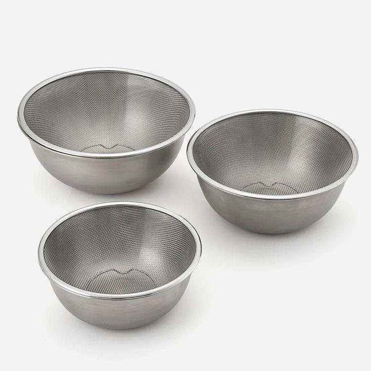 ざる ザル キッチン用品 調理器具 シンプル｜ ステンレスメッシュストレーナー 20cm  KEYUCA(ケユカ) (グッドプライス) | KEYUCA | 02