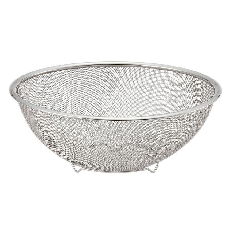 ざる ザル キッチン用品 調理器具 シンプル｜ ステンレスメッシュストレーナー 22cm  KEYUCA(ケユカ) (グッドプライス) | KEYUCA
