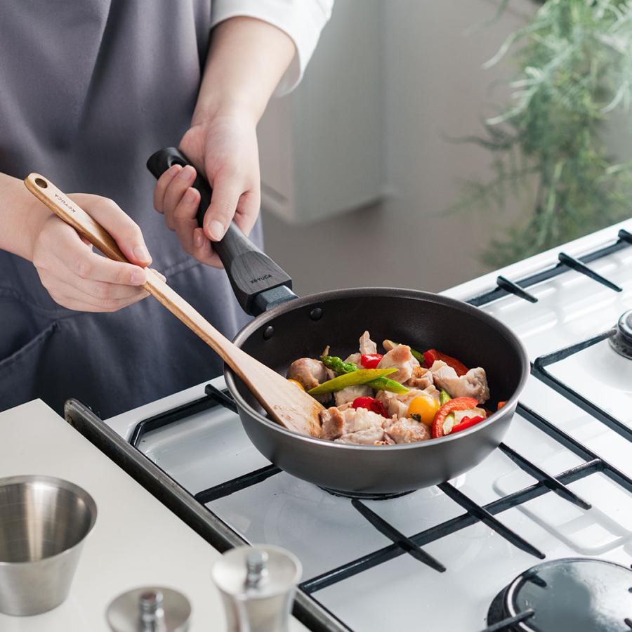 IH対応 調理器具 ダイヤモンド粒子配合のコーティング IHフライパン 一人暮らし[Timant IH フライパン 20cm KEYUCA ケユカ] | KEYUCA