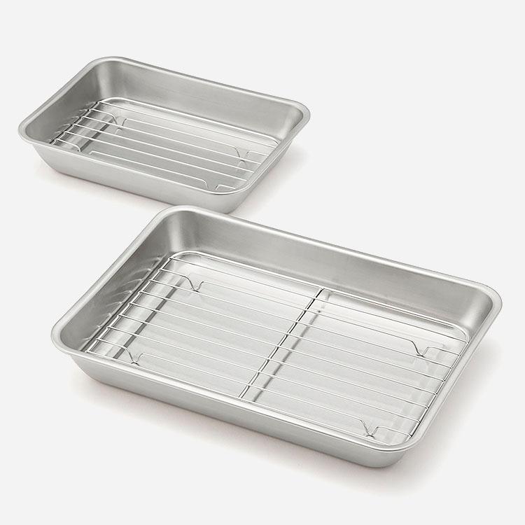 日本製 国産 キッチン用品 調理器具 料理 トレイ トレー シンプル｜ ステンレス調理バット 18×25cm  KEYUCA(ケユカ) | KEYUCA | 03