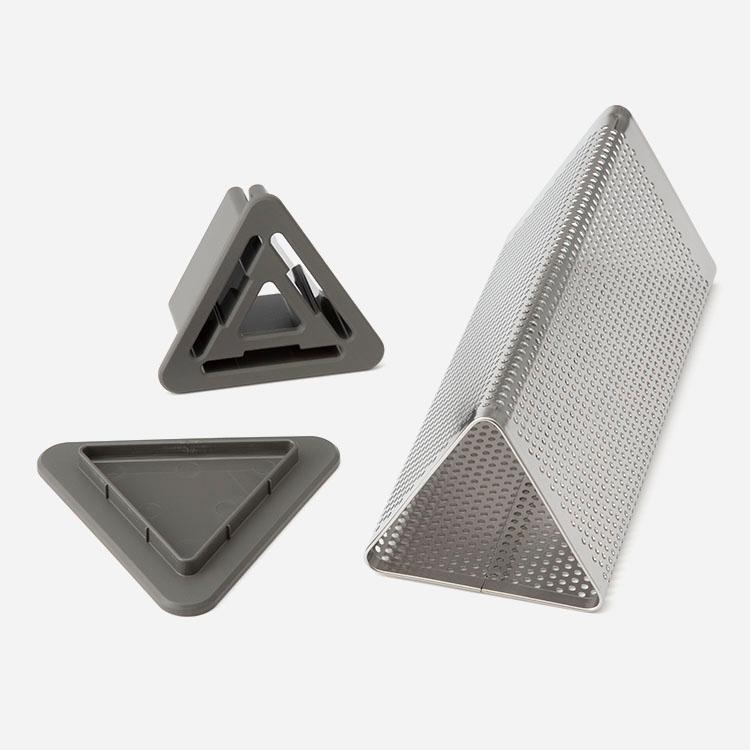 キッチン用品 包丁スタンド 収納 包丁 菜箸 ステンレス 調理器具 コンパクト[Triaスリムナイフホルダースタンド KEYUCA ケユカ] | KEYUCA | 02