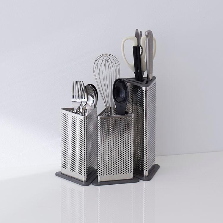 キッチン用品 包丁スタンド 収納 包丁 菜箸 ステンレス 調理器具 コンパクト[Triaスリムナイフホルダースタンド KEYUCA ケユカ] | KEYUCA | 04