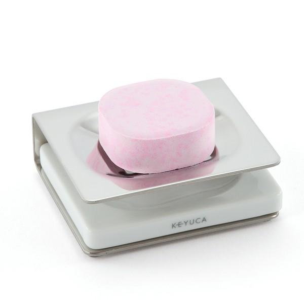 KEYUCA（ケユカ） ソープディッシュ 石鹸置き ステンレス調 水切れ良い