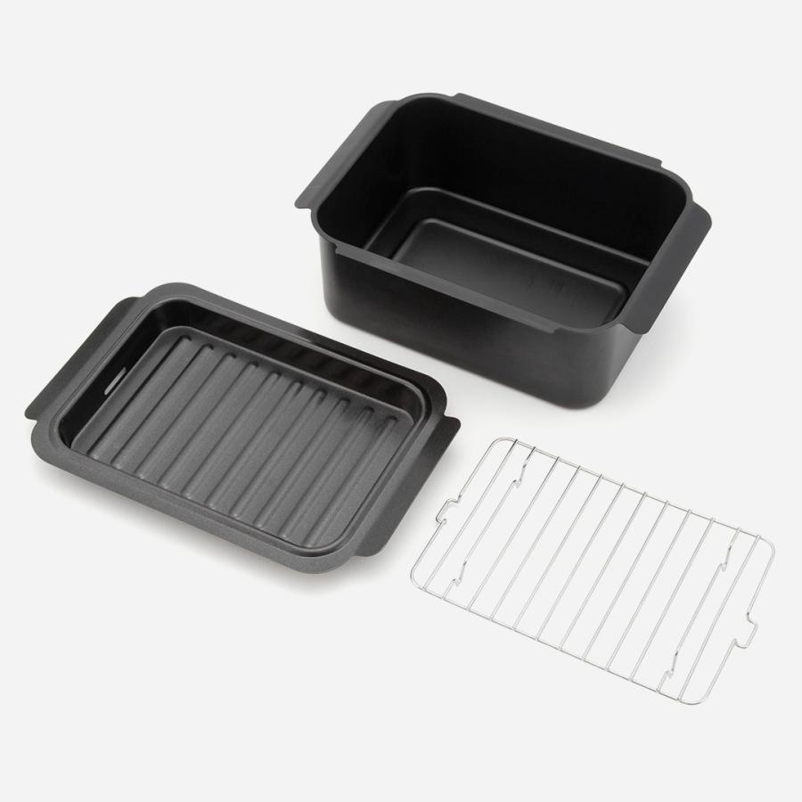 鍋 なべ 調理器具 揚げ物 フライ 直火対応 IH対応 シンプル｜ 角型IH天ぷら揚げ鍋 20×14cm  KEYUCA(ケユカ) | KEYUCA | 03