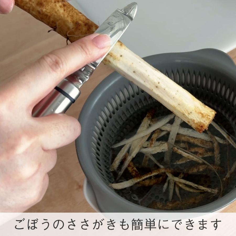 ピーラー 縦型 ステンレス 皮むき器 切れ味良い シンプルデザイン 食洗機対応 ｜ KEYUCA タテ型ピーラー ケユカ | KEYUCA | 04