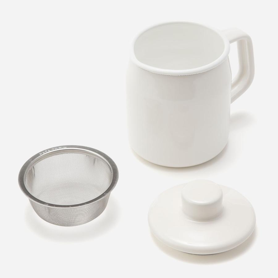 油こし器 オイルポット 350ml ホーロー 小さめ 油 保存容器 オイル入れ こし網付き ミニ おしゃれ ｜ KEYUCA ホーローオイルポット 0.35L ケユカ | KEYUCA | 01