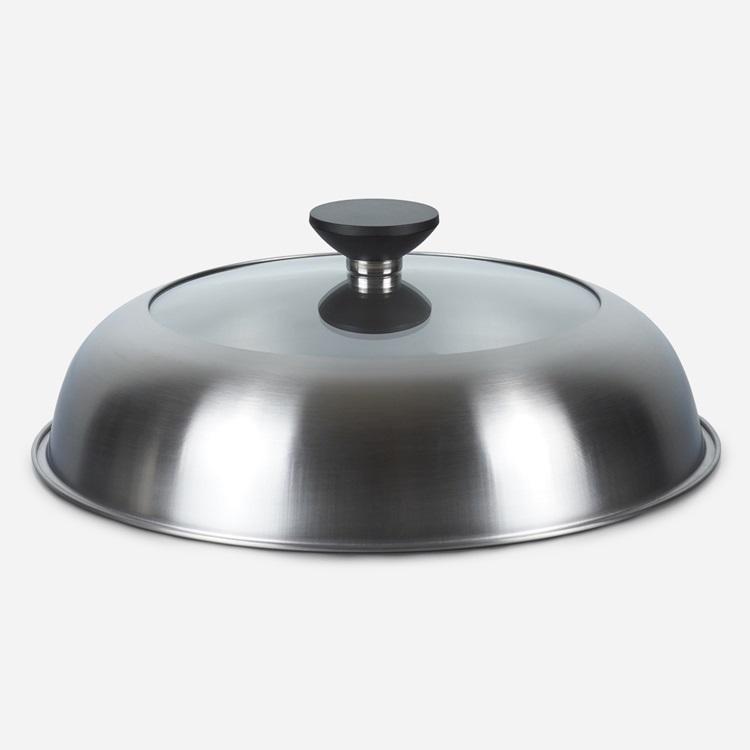 日本製 蓋 調理器具 ドーム型 ガラス窓付き 強化ガラス 鍋｜ フライパン用フタ付きステンレス蒸し器 / フライパン別売り  KEYUCA(ケユカ) | KEYUCA | 06