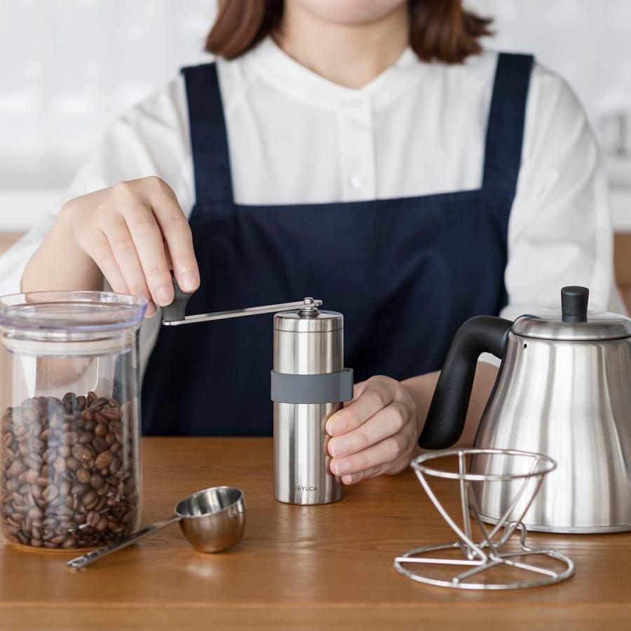 KEYUCA（ケユカ） 手挽き 手動 粗さ調整 錆びにくい コーヒー豆