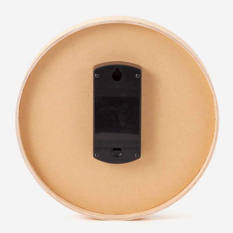 壁掛け時計 掛け時計 かけ時計 ウォールクロック 連続秒針[日本製 capo wallΦ303mm ナチュラル 電波時計 KEYUCA ケユカ] | KEYUCA | 02