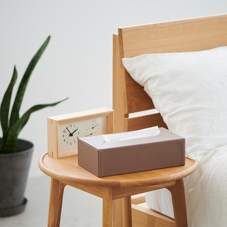 置き時計 時計 置時計 卓上時計 温度計 湿度計 アナログ[日本製 capo 温湿度時計 W201mm ナチュラル KEYUCA ケユカ] | KEYUCA | 04