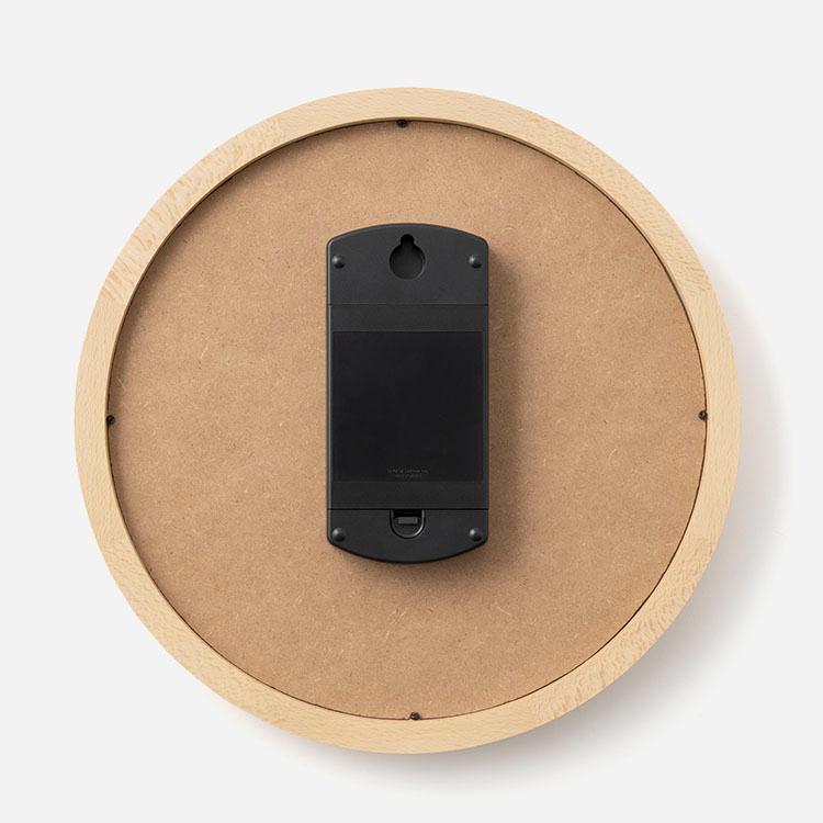 壁掛け時計 木 日本製 ナチュラル 無垢 静音 秒針無し インテリア 電波時計 アナログ 掛け時計 ｜ KEYUCA ode電波時計 ナチュラル色 ケユカ | KEYUCA | 03