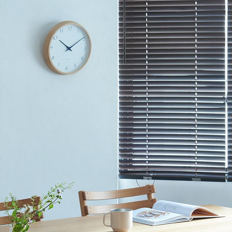 壁掛け時計　日本製 加藤木工 カトモク 掛け時計 KATOMOKU plywood wall clock 13