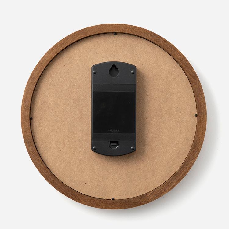 壁掛け時計 木 日本製 ウォルナット 無垢 静音 秒針無し インテリア 電波時計 アナログ 掛け時計 ｜ KEYUCA ode電波時計 ウォルナット色 ケユカ | KEYUCA | 03