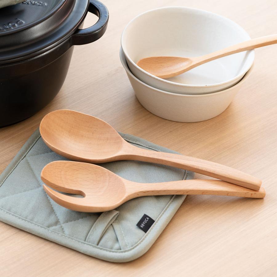 カトラリー スプーン 調理器具 キッチン用品 キッチングッズ 取り分け サラダ シンプル[Covan木サービングスプーン KEYUCA ケユカ] | KEYUCA
