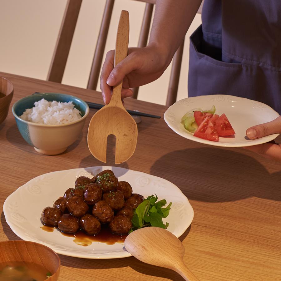 カトラリー フォーク 調理器具 キッチン用品 キッチングッズ 取り分け サラダ シンプル[Covan木サービングフォーク KEYUCA ケユカ] | KEYUCA | 07