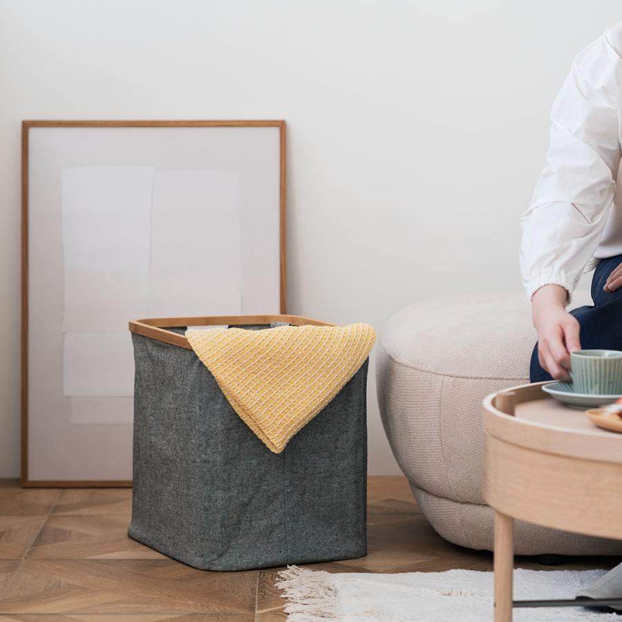 KEYUCA（ケユカ） ランドリーバスケット 洗濯カゴ 折りたたみ[AST